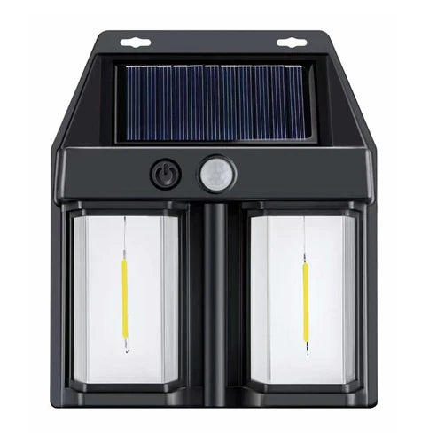 DUAL OUTDOOR SOLAR LIGHT WALL BULB