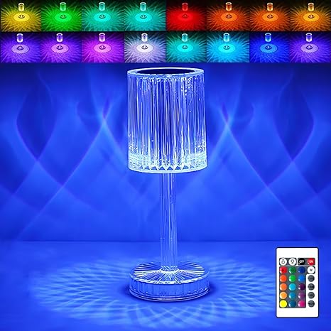 New crystal table lamp USB Charging Touch Lamp