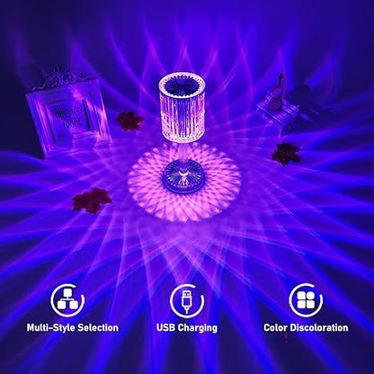 New crystal table lamp USB Charging Touch Lamp
