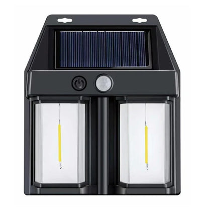 DUAL OUTDOOR SOLAR LIGHT WALL BULB